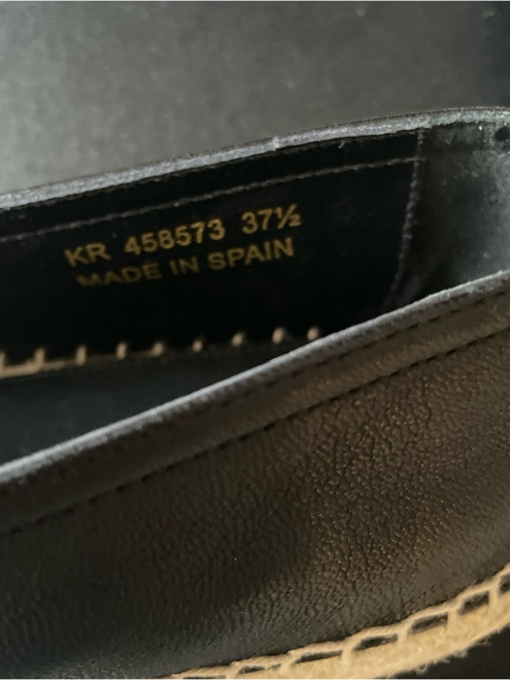 YSL Saint Laurent Flats Made In Spain Leather Size 7.5 Bag Is Included - Picture 7 of 11